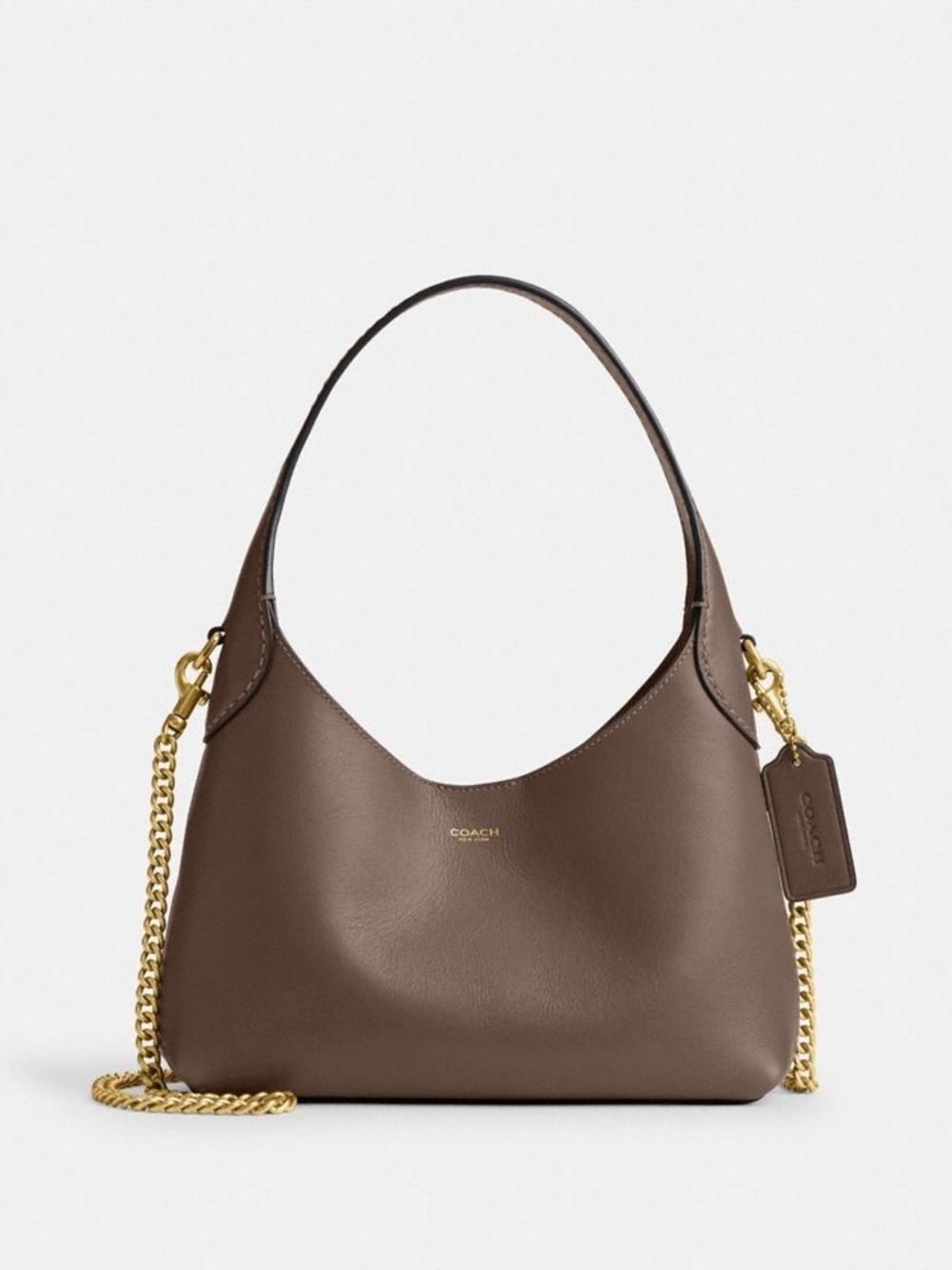 Coach Brooklyn 23 Maple With Gold Chain Strap